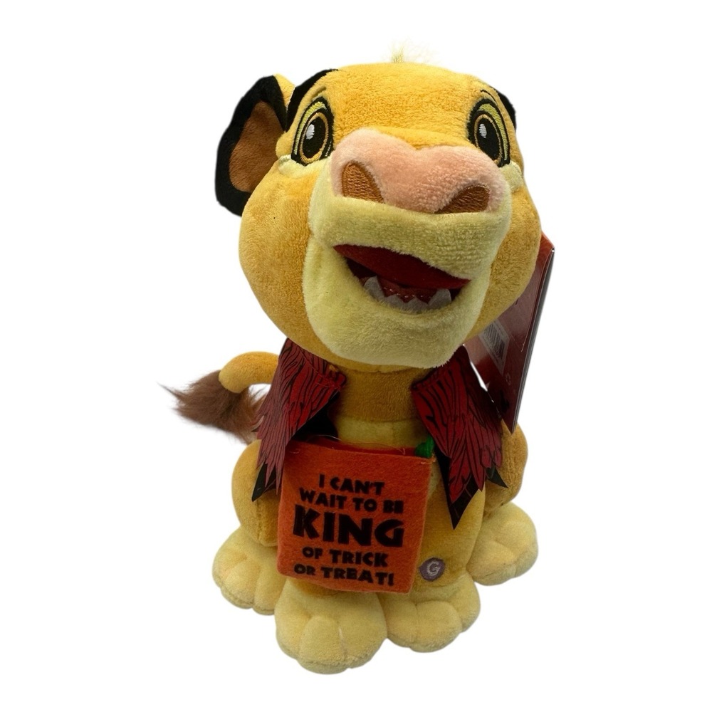 Disney 9.5-in Musical The Lion King Simba Animated Plush Halloween Dancing NEW